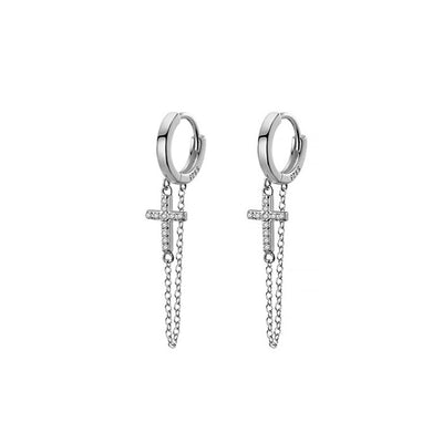 Boucle-d-Oreille-Chaine-Croix