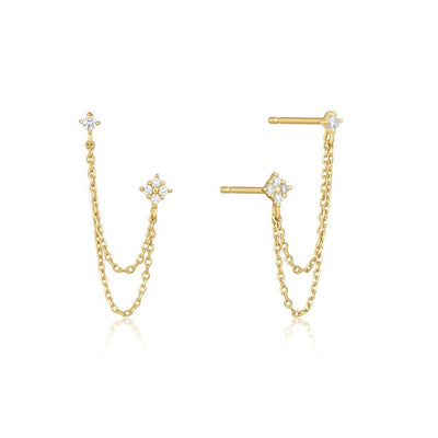 Boucle-d-Oreille-Double-Chaine-Or