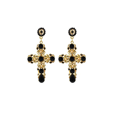 Boucle-d-Oreille-Femme-Croix-Noire