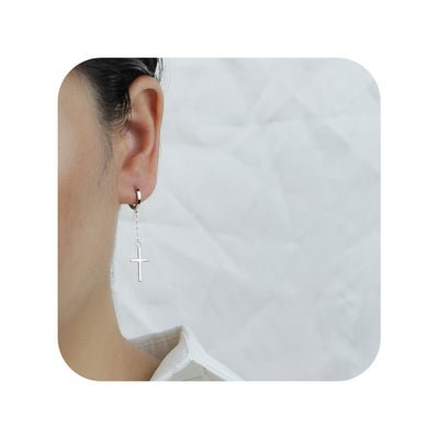 Boucle-d-Oreille-Grande-Croix-Argent