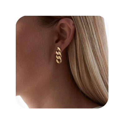 Boucle-d-Oreille-Maillon-Chaine