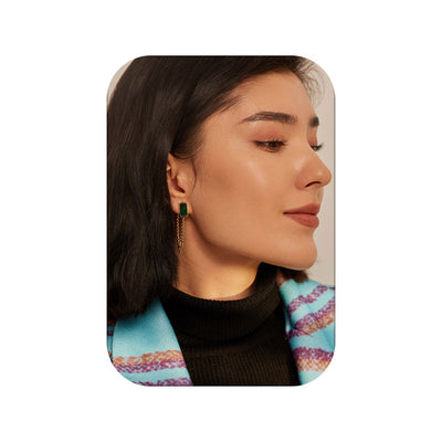 Boucle-d-Oreille-Pendante-Acier-Inoxydable