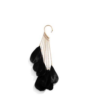 Boucle-d-Oreille-Plume-noire