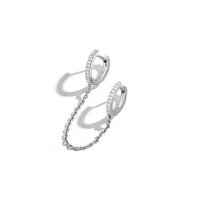 Boucle-d-oreille-double-trou-chaine-pendante