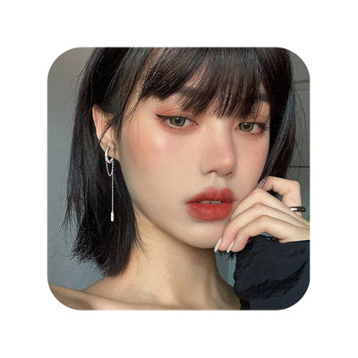 Boucle-d_Oreille-Anneau-Chaine-Argent