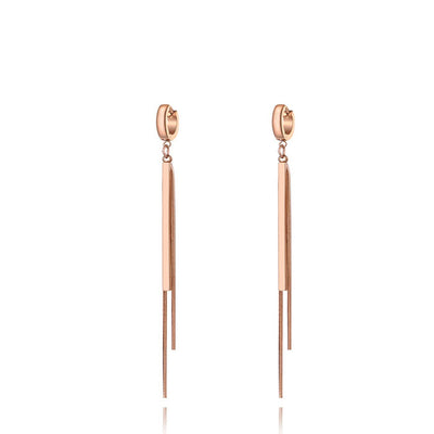 Boucle-d_Oreille-Rose-Pendante