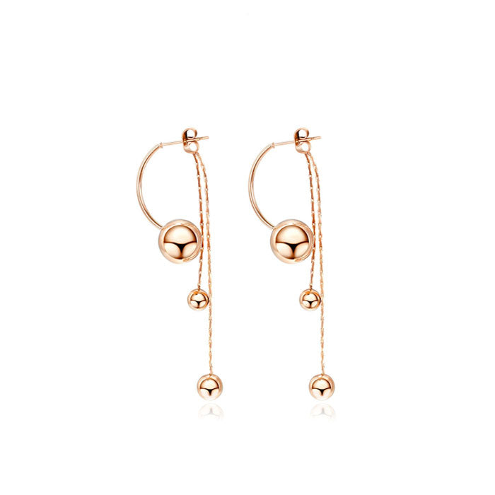 Boucle-d-Oreille-Chaine-Or-Rose