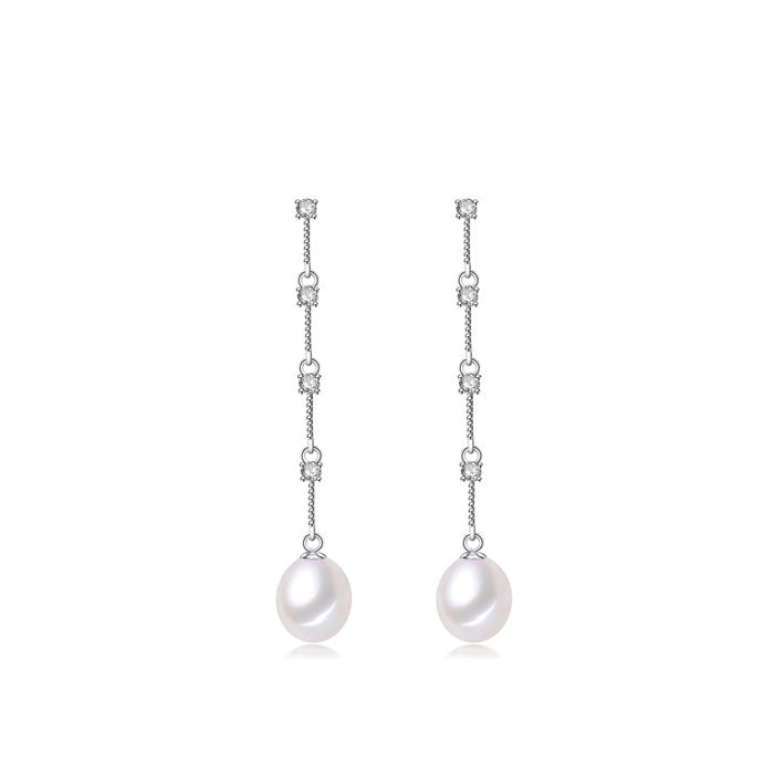 Boucle-d-Oreille-Perle-Argent