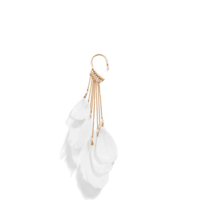 Boucle-d-Oreille-Plume-blanc
