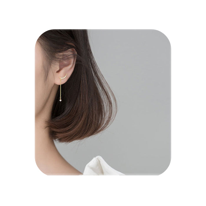 Boucle d'Oreille Chainette Or