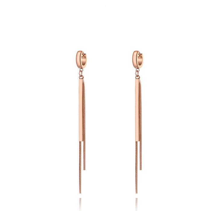 Boucle-d_Oreille-Rose-Pendante