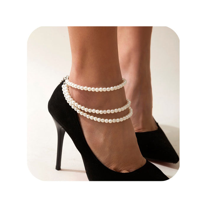 Bracelet-Cheville-Perle