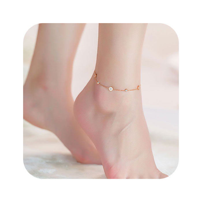 Chaine-de-Cheville-Or-Rose